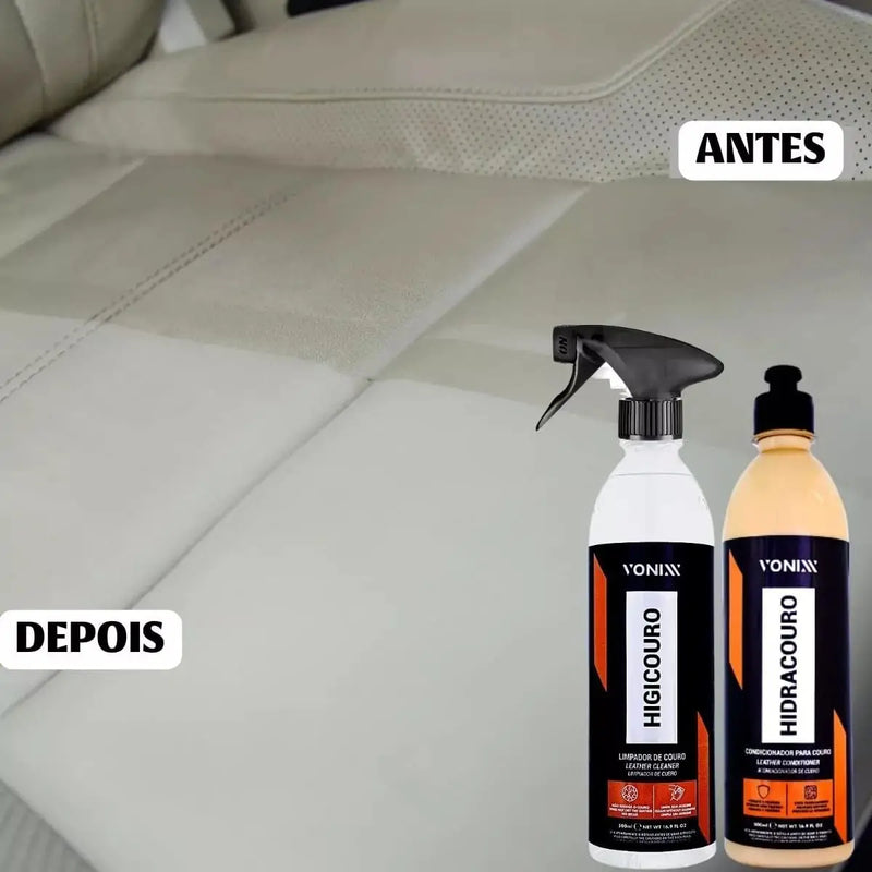Kit de limpeza e hidratação de couro Vonixx Hydro