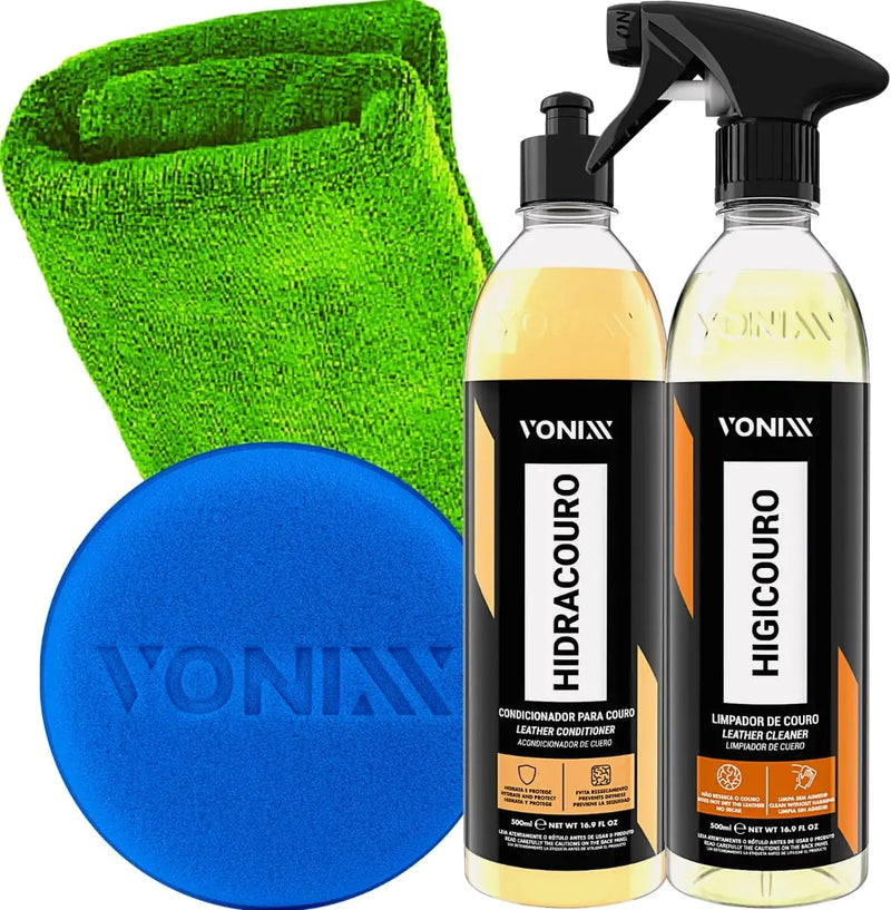 Kit de limpeza e hidratação de couro Vonixx Hydro