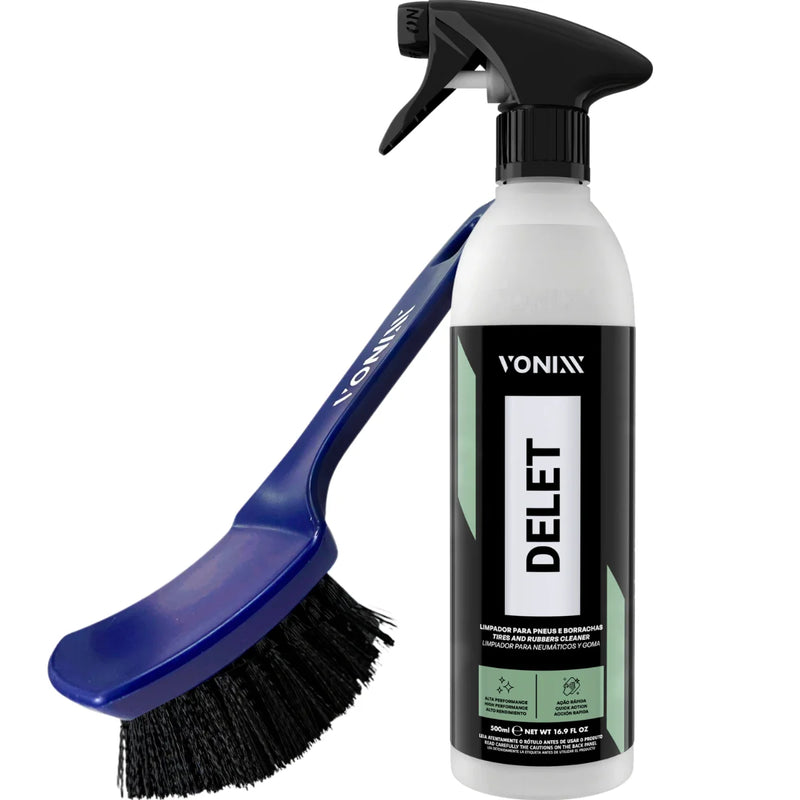 Escova para limpeza de pneus Vonixx, removedor de carpetes e pneus, 500ml